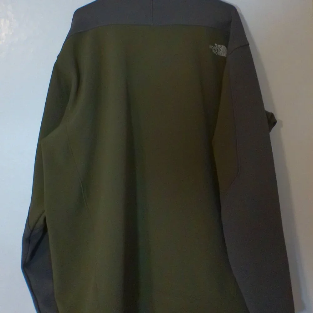 The North Face Apex Full Zip Fleece Jacket Men’s XXL Olive Green Gray